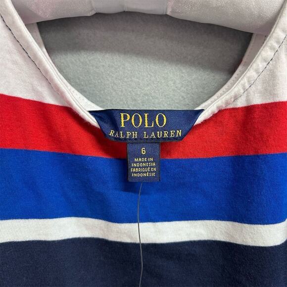 Polo Ralph Lauren Striped Tank Sundress Dress Girl’s Size 6 NEW NWT - Picture 2 of 9